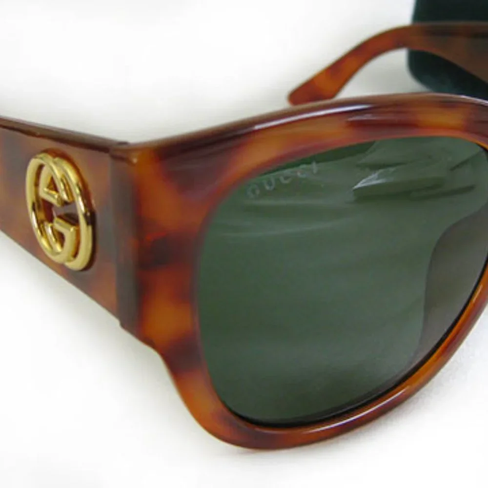 GUCCI Gold logo sunglasses